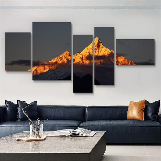 Bifeng Rizhao Jinshan Wohnzimmer Dekoration Malerei Atmosphärische Fuji Sofa Hintergrund Wand modern