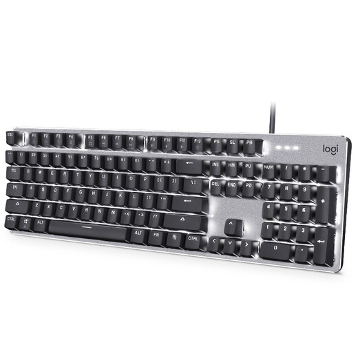 罗技（Logitech）K845机械键盘 有线键盘家用游戏办公 104键发光全尺寸铝坨坨金属面板  游戏办公键鼠套装 G502 HERO+K845红轴
