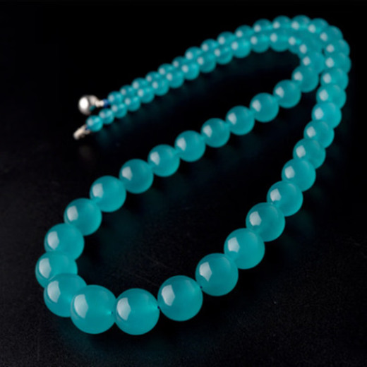 Luxurious natural crystal Tianhe stone pagoda chain women's necklace birthday gift for mother, girlfriend and best friend 10mm uniform beads