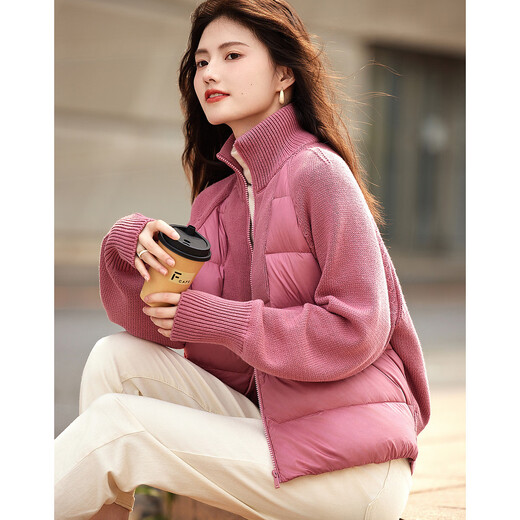 Demana Rouge Beauty Series Winter Simple Stand Collar High Warm 90 Duck Down Down Jacket Women's Short Lady's Jacket
