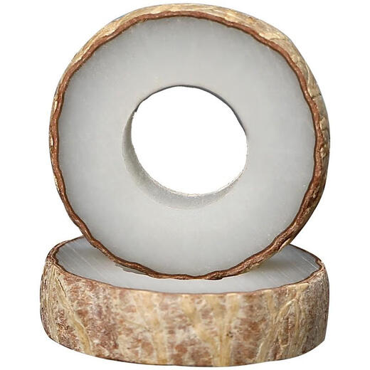 Kang Juru handmade DIY white jade bodhi ring semi-finished material matching ring Chinese Valentine's Day birthday gift for girls Couple style - 8-piece set