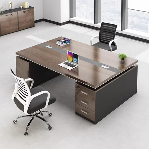 Boxen desk two-person face-to-face double-seat boss desk and chair combination manager computer desk modern integrated workstation 1.4 meters double table