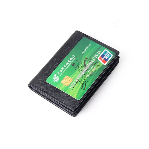 
Yunge (Yvongo) new card bag for men's business cowhide leather genuine leather large capacity business card bag storage bank card clip gift card case
