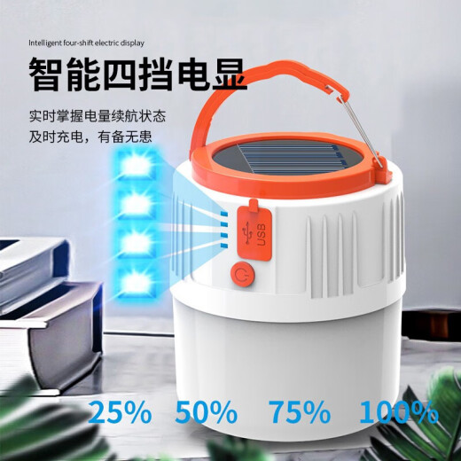 MOTIE rechargeable light bulb camping light power outage emergency light solar home outdoor lighting night market stall light super bright light