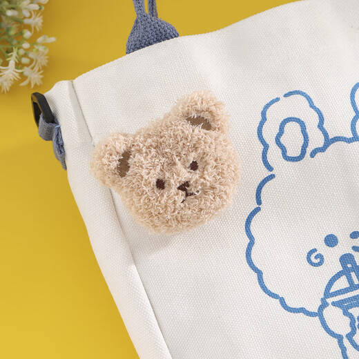 Cartoon Plush Bear Pin Doll Doll Brooch Versatile Cute Bag Clothes Badge Couple Accessories Female Fashion Brown 1 Pack Brown 1 Pack