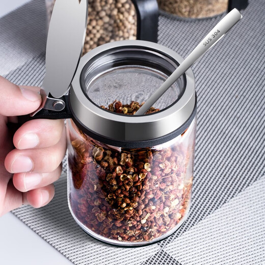 Newair glass oil bottle seasoning box set oil bottle salt jar seasoning rack seasoning bottle seasoning jar kitchen storage rack