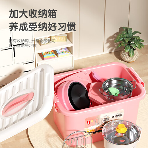 欣格迷你厨房真煮食品级做饭小厨具过家家玩具真实烹饪煮饭电磁炉套装