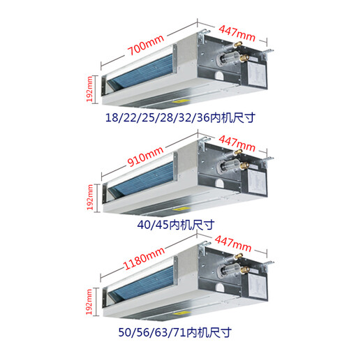 Hitachi (HITACHI) Hitachi central air conditioner household duct type multi-connected frequency conversion embedded EX-Shuxiang large 6 horsepower first-class energy efficiency 160 one to five