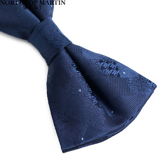 North Martin high-end silk bow tie for men wedding blue bow groomsman DS9A30