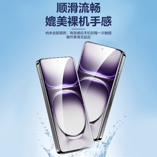 SmartDevil hot-selling new product suitable for OPPO Reno12 tempered film reno12pro mobile phone film reno12 lens film curved screen full coverage ultra-thin high-definition anti-fall and anti-fingerprint Reno12pro high-definition bubble-free hydrogel film 2 pieces