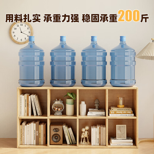 Jiayi solid wood bookshelf floor-standing low bookcase kindergarten grid cabinet combination study bookcase can be stacked to store TV cabinet