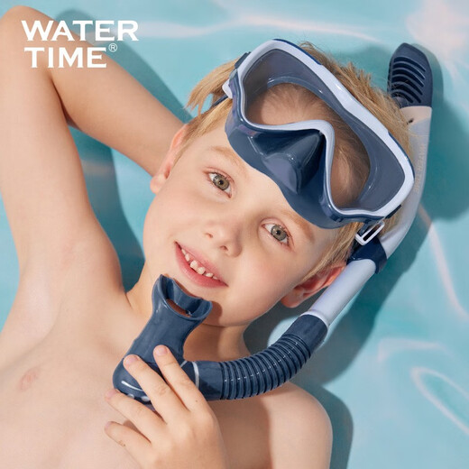 WATERTIME Children's Diving Mask Snorkeling Mask Breathable Swimming Glasses Snorkeling Sambo Diving Equipment Magic Powder Set