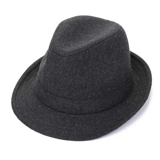 Huishi Shang Hut Männer Frühling und Herbst mittleren Alters und ältere Top-Hut-Männer Winter warmer Vater mittleren Alters Jazz Hut alter Mann Hut Herbst Schwarz 57cm