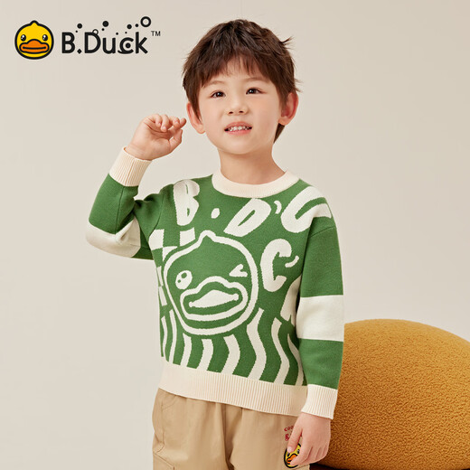 B.Duck Little Yellow Duck Kinderkleidung Jungen Pullover Kinder Herbst und Winterpullover Pullover Pullover Baby Girls 'Basishemd Orange rot 120 cm