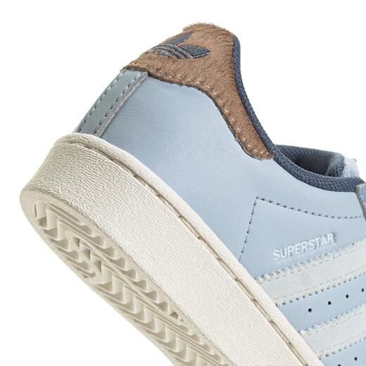 阿迪达斯 （adidas）童鞋24秋儿童三叶草像素图案贝壳头小白鞋男女小童运动板鞋IH3496 IH3291 （牛仔布款） 28 码/10k/脚长16.5cm