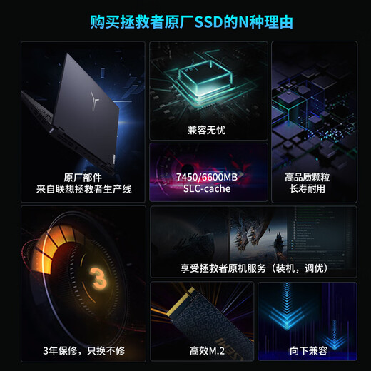联想（Lenovo）拯救者原装 1TB SSD固态硬盘 联芸定制 M.2接口(NVMe协议)  L750系列 PCIe4.0 游戏本 PS5兼容