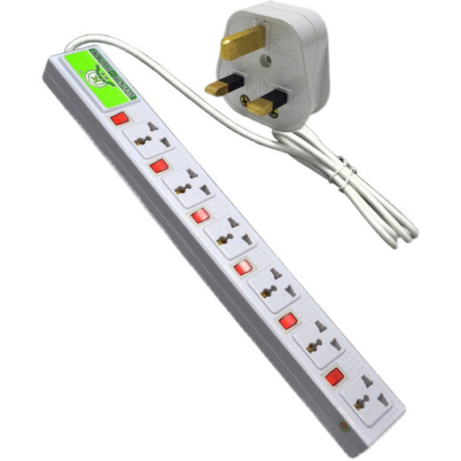 
XMSJCUXIANG Science and Technology Cabinet Socket 9898 Six-Position Six-Switch Assembly Line Packing Production Line Special Hong Kong Row Milk White 9898-2M White Others