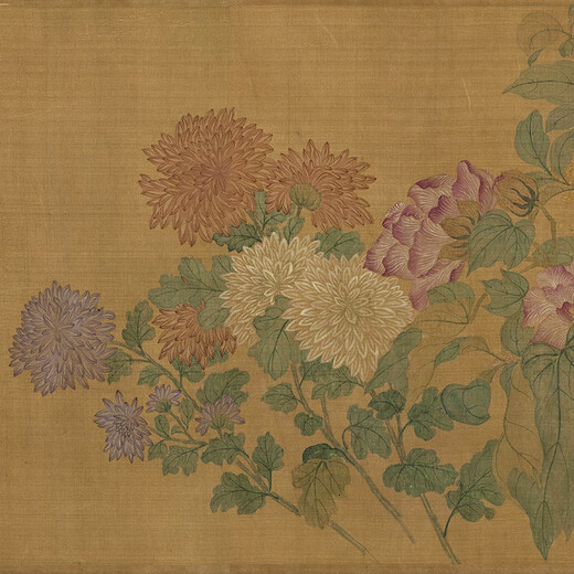 [Equipado directamente con auto-operado] Wang Yuan Flower Flower Flower y Pintura de pájaros Auspicioso pintura auspiciosa Pintura literaria Copia literaria Regalos de pintura antigua