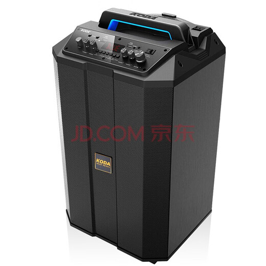 KODA Square Dance Audio Mobile Trolley Speaker Outdoor Player Wireless Microphone Karaoke Portable Bluetooth High Power Subwoofer Audio 12-inch KD-1201+ Dual Microphone