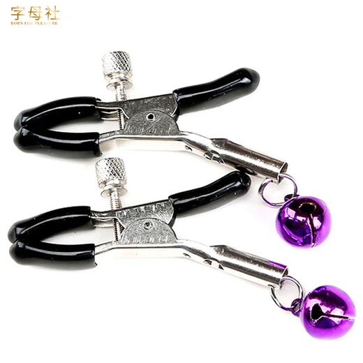 Alphabet Society SM Bell Nipple Clamp Passion Pain Punishment Props Male and Female Couple Sexual Adult Sex Toys Alternative Toys