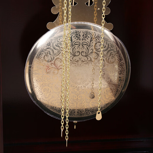POWER Bawang Machinery Flooring Clock Living Room European and American Old Light Luxury Standing Clock Modern Simple New Chinese Pendulum Clock Eight-Chongqing High-quality Solid Wood 1502MA 8 Gonghong Meimei