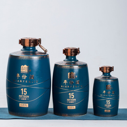 Qi Chengtang exquisite antique ceramic empty wine bottle household wine jug, wine jar and wine utensils One Jin Jin equals 0.5 kg 3 Jin Jin equals 0.5 kg 5 Jin Jin equals 0.5 kg Vintage wine gift box 5 Jin Jin equals 0.5 kg Single bottle gift box