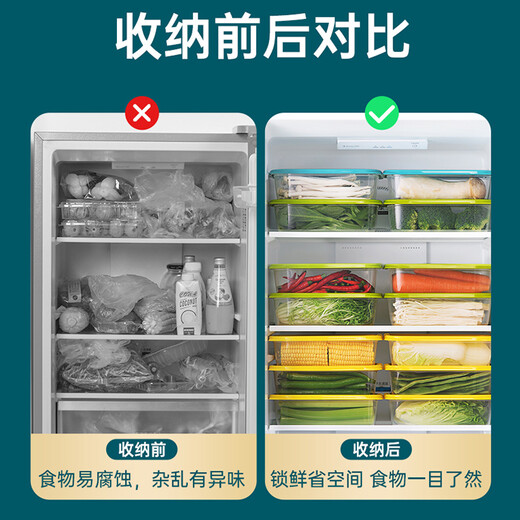 Camellia Refrigerator Fresh Box Travel Picnic Box Lunch Box Dumpling Freezer Box Sealed Box Lunch Box Storage Box 6-piece Set