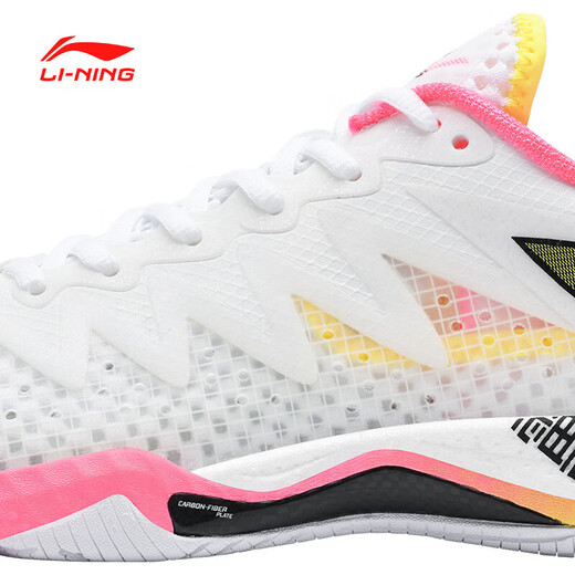 Li Ning badminton shoes Falcon 5 NEW4 generation new men's shoes shock-absorbing and wear-resistant full-length technology badminton shoes Falcon 5 NEW standard white standard last (shoelaces included) 38 (235mm)
