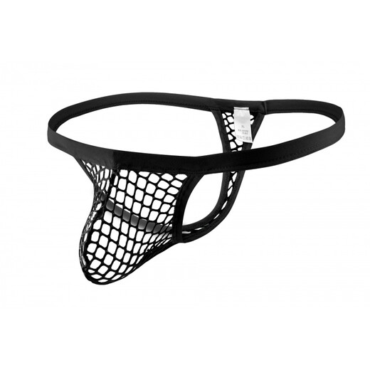 Confidential delivery, sexy men's sexy underwear, men's thong underwear, fully transparent T-pants, passionate, no-take-off night M, black men's underwear, thong, sexy lace mesh thong, U convex bag