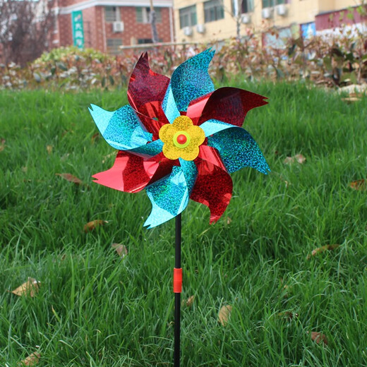 Buntes Windmühlen Kindergartenpark Event Dekoration Plastik Windmühle Kinderspielzeug landschaftlicher Gebiet Windmühle Bunte Windmühle