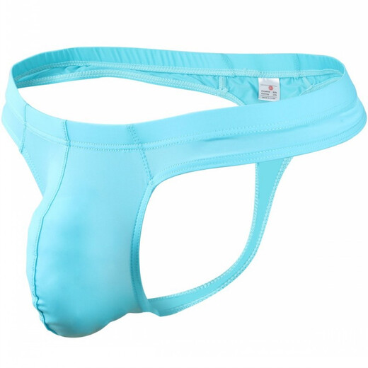 Long Night, Sexy Underwear, Thin and Breathable Men's Underwear with Enlarged Bag, Sexy Ice Silk Underwear, One-piece T-Pants, Orange L