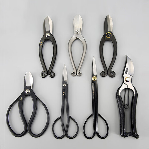 Chifang shears Japanese-style Chinese flower scissors florist composite steel flower arrangement scissors tools household gardening shears pruning lettering Kaneda original leather shears 200mm new style