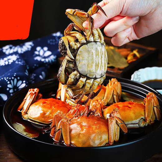 
Hairy crab flower carvings and drunk crab flower carvings and drunk crabs and spicy hairy crab cooked food non-raw pickled crab Mid-Autumn gift box gift gift for mother drunk crabs 4 packs 700g 3.5-4 taels/piece