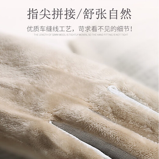 Woodpecker Wool Gloves Women's Touch Screen Winter Cute Cycling Plus Velvet Thickened Windproof Student Cold and Warm Driving Gloves