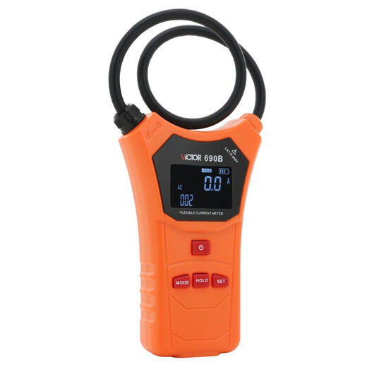 胜利仪器（VICTOR） 钳形电流表 数字高精度全自动防烧钳流电工 VC690B【0.A-10000A】