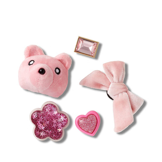Crocs Crocs Smart Star Accessories Hole Zapatos Mezclados y combinan con un juego rosa de cinco piezas mixta y combina con un set de cinco piezas