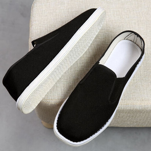 Wei Guangli Old Beijing cloth shoes men's shoes breathable, thousand-layer sole traditional cloth shoes middle-aged and elderly father's shoes casual shoes Old Beijing cloth shoes size 40 (a small size)