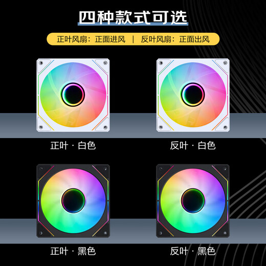 SAMA Realm V5 Zhengye Schwarzer 12-cm-Chassis-Lüfter, kabelloses Baustein-Spleißen/ARGB-Göttliche-Licht-Synchronisation/PWM-Temperaturregelung, Geschwindigkeitsregelung/Hydrauliklager/Standard-Stoßdämpfungspolster