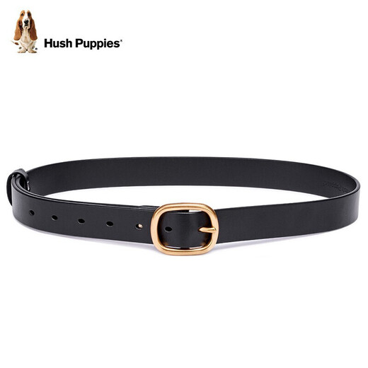 Hush Puppies belt for women, simple, fashionable and versatile, first layer cowhide, ins style, Korean style slim belt, pin buckle, birthday gift