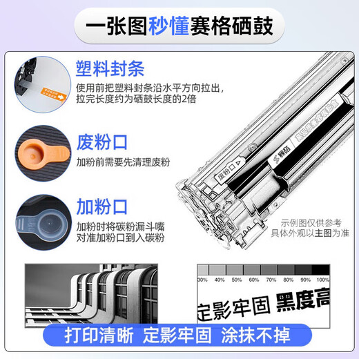 SEG applies HP CB436A toner cartridge HP LaserJet M1522nf toner cartridge M1522n 1522nf toner cartridge standard version easy to add powder toner cartridge 2000 pages