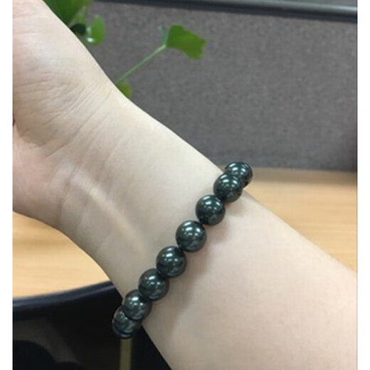 Fat Donglai same style Tahitian black pearl bracelet mother-of-pearl Nanyang seawater 925 silver men and women couple bracelet 12mm