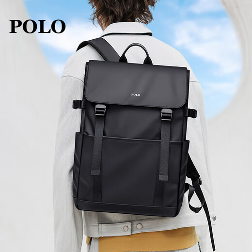 POLO backpack men's travel backpack men's 15.6/16-inch computer bag business trip flip bag lightweight school bag