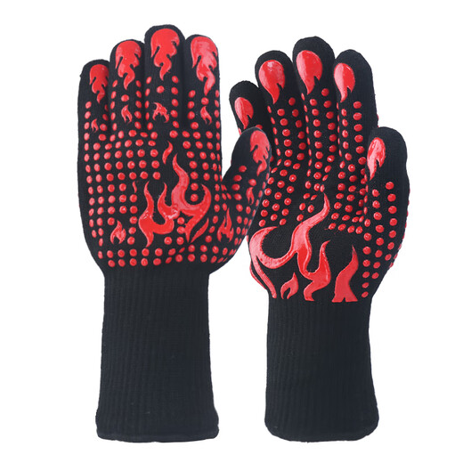 
Golmud high temperature resistant gloves 800 degree heat insulation thickened anti-scalding fireproof and flame retardant silicone microwave oven GM580