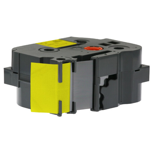 ETT-Applicable Brothers Label Machine Ribbon 161 561 761 261 36mm Yellow-Back Black Text ETT-661 Etikett Machine Ribbon
