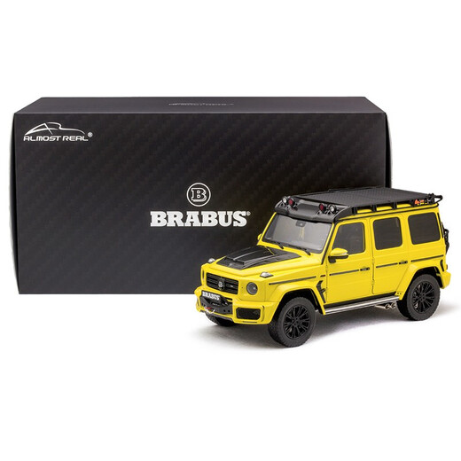 Almost RealAlmost Real AR Real 1:18 Babos 800 2020 Mercedes-Benz Big G SUV Car Model Babos G63 Kit Edition Yellow