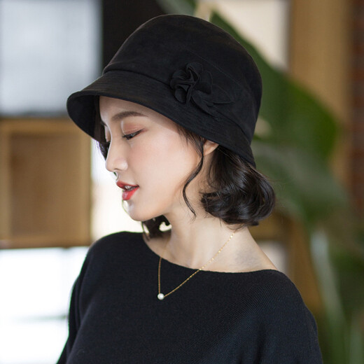 677888帽子女春秋渔夫帽日系盆帽时尚洋气简约百搭母亲节礼物实用送妈妈