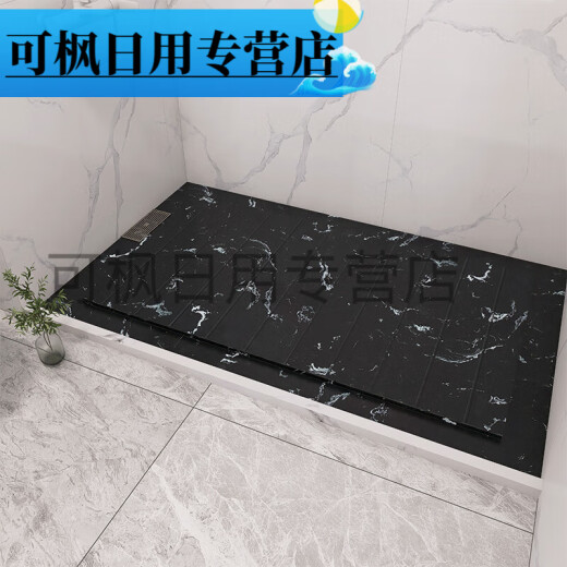 Weekend Island Marble Shower Floor Bathroom Anti-Slip Slate Stepping Stone Bathroom Anti-Slip Stone Shower Floor Floor Shower Room Gray (600X1000mm) Others