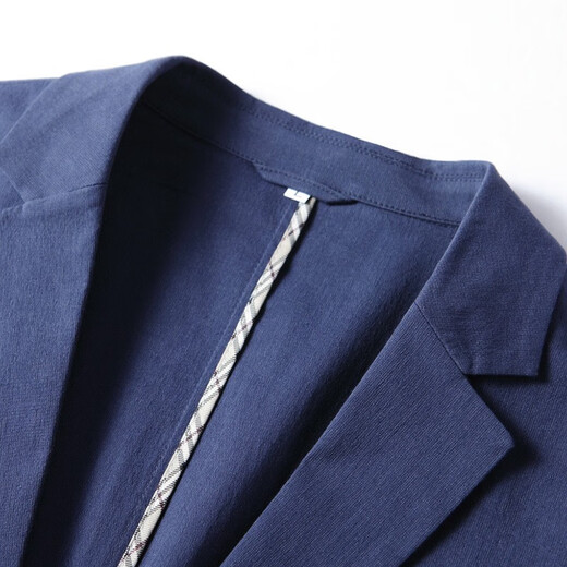 Walker Shop 休闲西服男春秋季薄款微弹轻奢商务西装中青年抗皱免烫便西外套 蓝色 2XL (185) 建议160-175斤