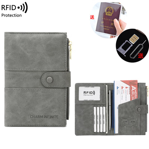GUBPMTSHIM passport bag portable overseas passport protective cover passport storage bag ins card bag air ticket passport clip male and female green