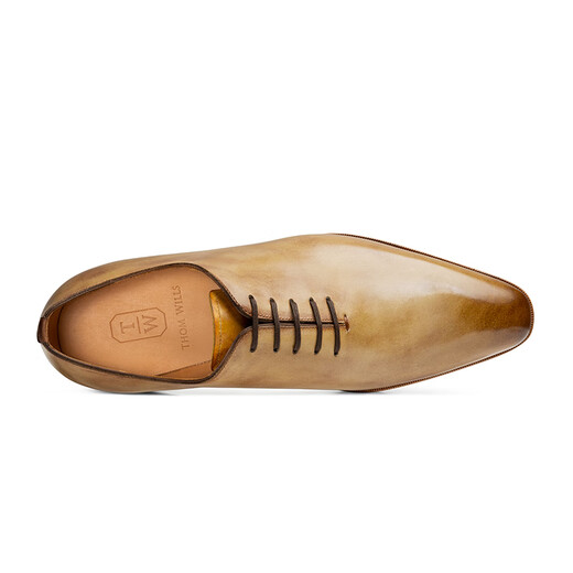 THOM WILLS ZAPATOS DE COOLO PARA NEGOCIOS MENOS DESEJOS FORMALES DE TOE TOE COOO COOLO CUERO SUMERA SUMPERA Men's Casual Breathable Oxford Zapatos Oxford Light Apricot color B761 38/6 Tamaño